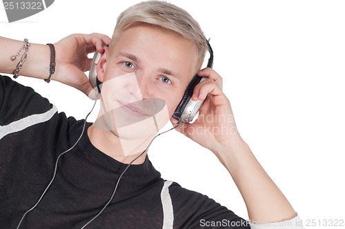 Image of Man in headphones watching on you