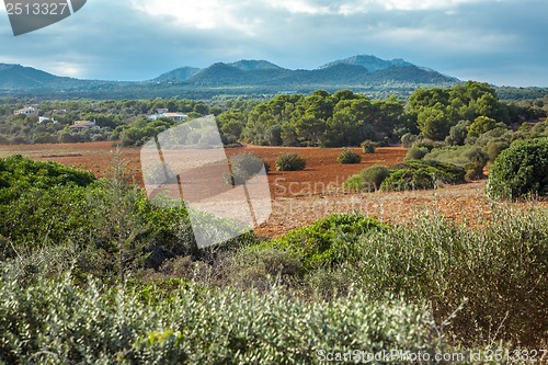 Image of beautiful landscape mountain view mediterranean spain