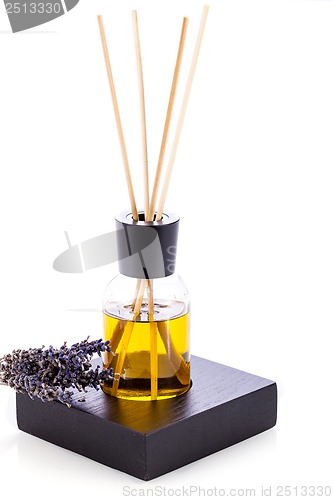 Image of aromatic lavender oil fragrant object isolated