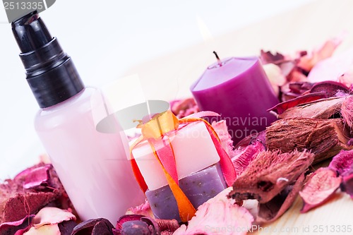 Image of aroma wellness cosmetic beauty objects 