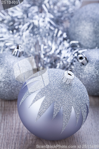 Image of festive glitter christmas decoration