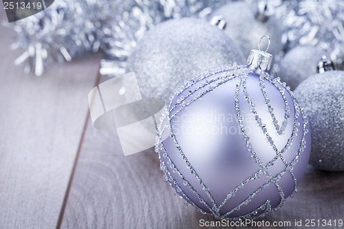 Image of festive glitter christmas decoration