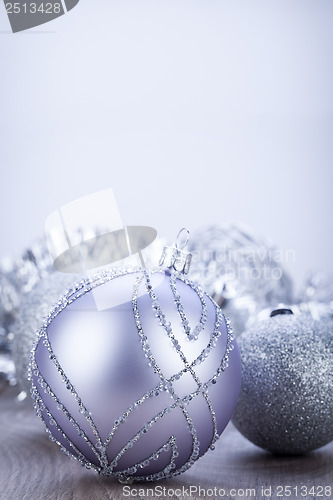 Image of festive glitter christmas decoration