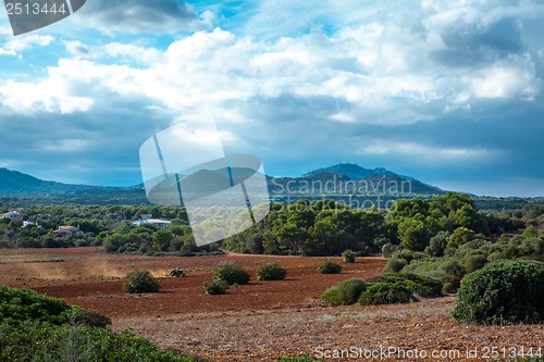 Image of beautiful landscape mountain view mediterranean spain