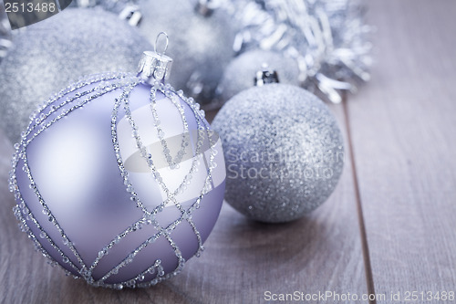 Image of festive glitter christmas decoration