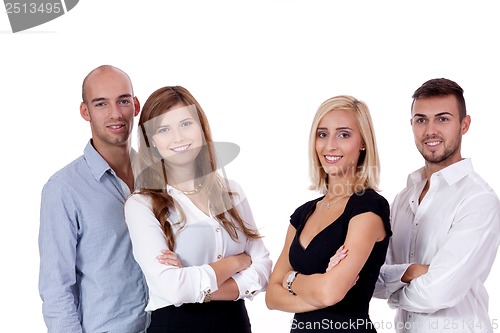 Image of happy people business team group together 