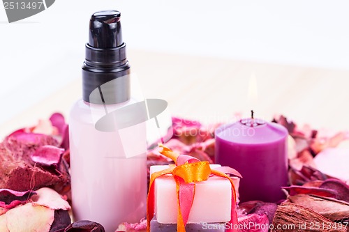 Image of aroma wellness cosmetic beauty objects 