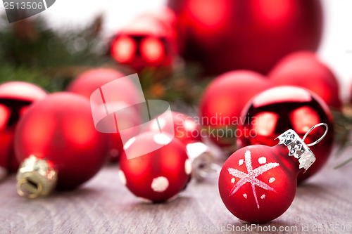 Image of festive glitter christmas decoration