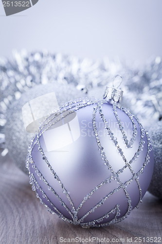 Image of festive glitter christmas decoration