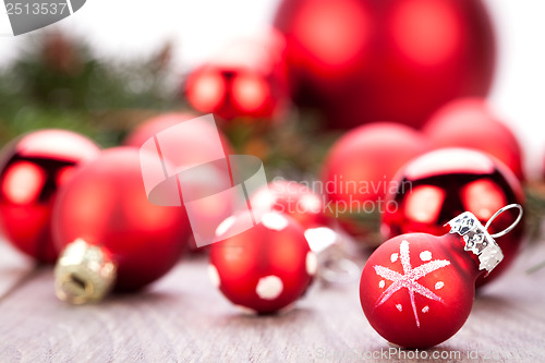 Image of festive glitter christmas decoration