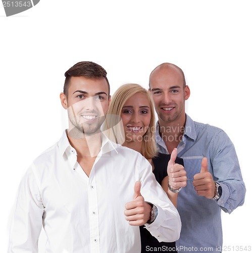 Image of happy people business team group together 