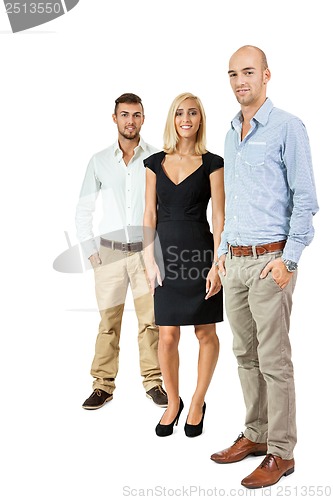 Image of business team diversity happy isolated