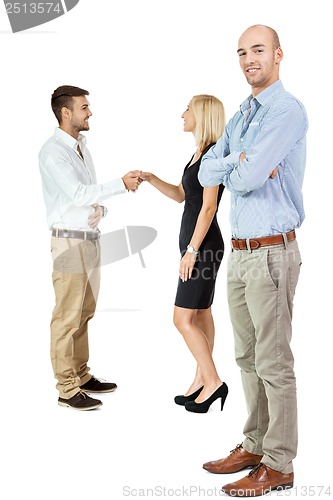 Image of business team diversity happy isolated