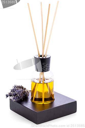 Image of aromatic lavender oil fragrant object isolated