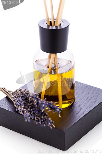 Image of aromatic lavender oil fragrant object isolated