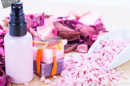 Image of aroma wellness cosmetic beauty objects 