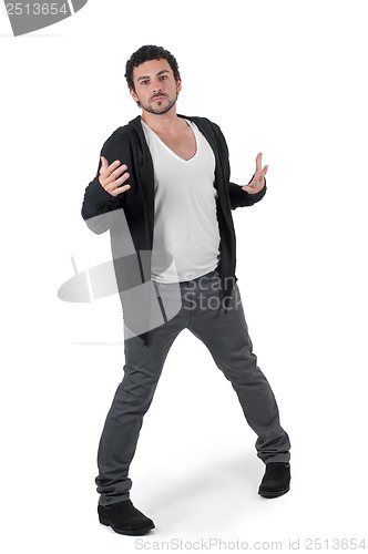 Image of Emotional man in the studio