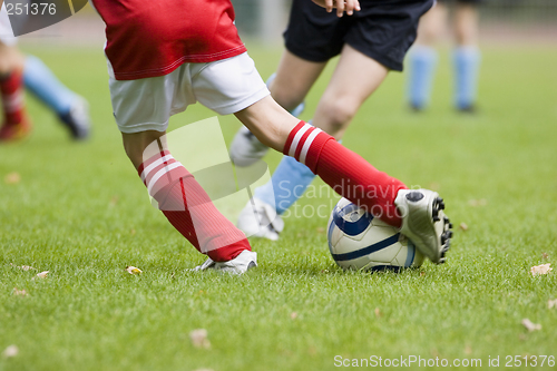 Image of Detail of a football match