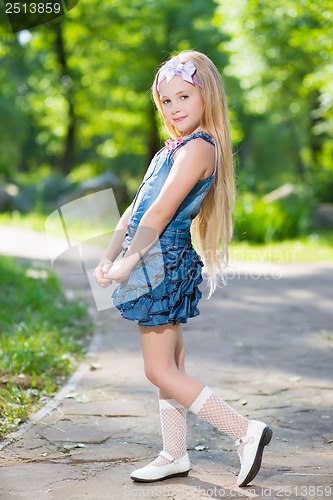 Image of Adorable blond girl