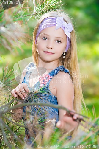 Image of Portrait of blond girl