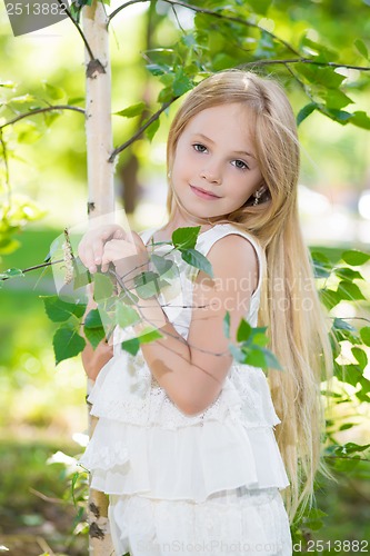 Image of Portrait of nice little girl