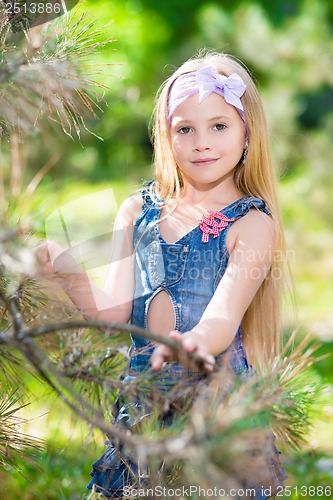 Image of Portrait of pretty blond girl