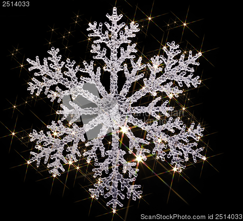 Image of twinkling snowflake