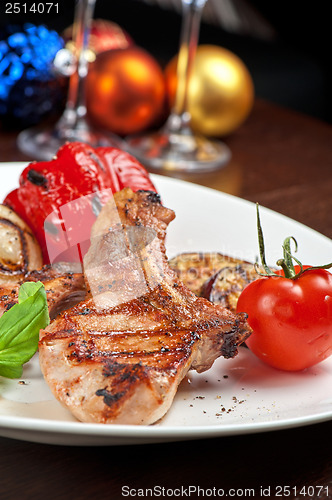 Image of meat with vegetable