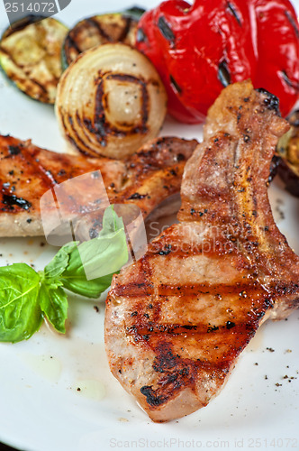 Image of meat with vegetable