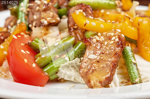 Image of Warm salad with veal