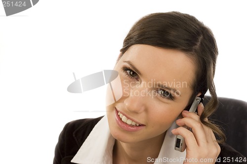 Image of Woman with cell phone