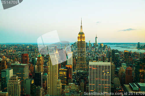 Image of New York City cityscape in the night