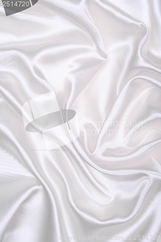 Image of Smooth elegant white silk as wedding background