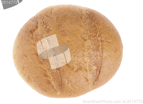 Image of White bread loaf isolated on white background 