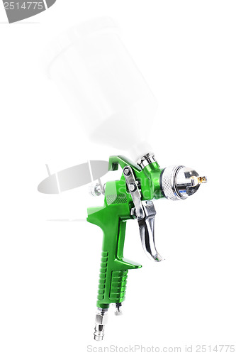 Image of Spray gun isolated over white background 