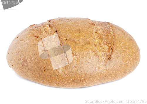 Image of White bread loaf isolated on white background 