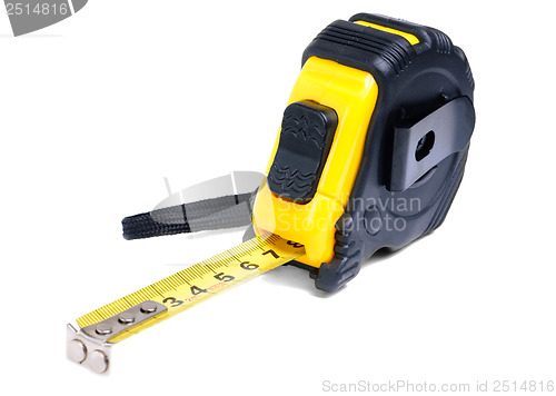 Image of tape measure isolated on white background 