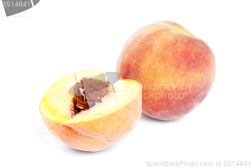 Image of peach on a white background 