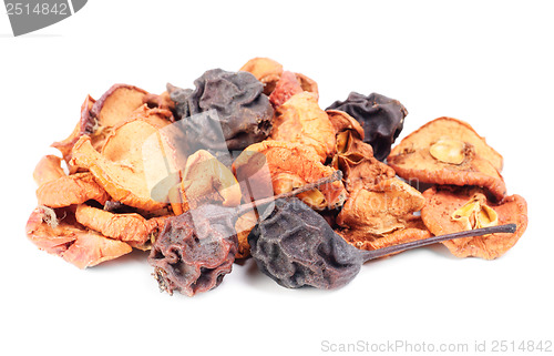 Image of Dried fruit isolation on white  background