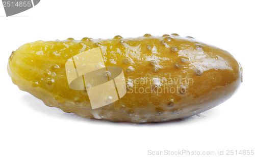 Image of marinated cucumber  isolation on white