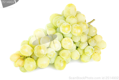 Image of Bunch of fresh grapes isolated on white background 