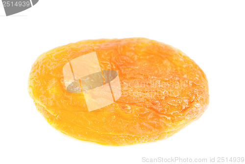 Image of  Dried apricot on a white background 