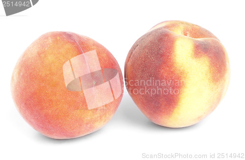 Image of peach on a white background 