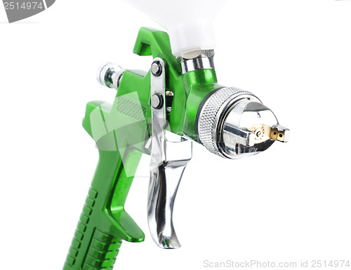 Image of Spray gun isolated over white background 