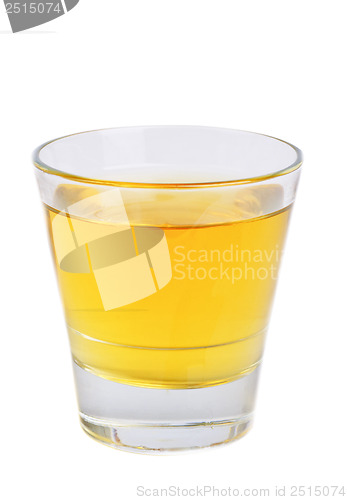 Image of apple juice in  glass isolated on white