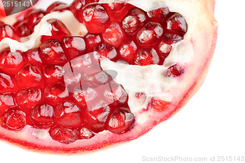 Image of  pomegranate  sliced  close-up image as  background