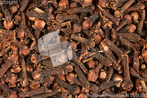 Image of Cloves  (spice) close-up food background 