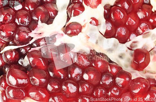 Image of  pomegranate seeds   close-up image as  background