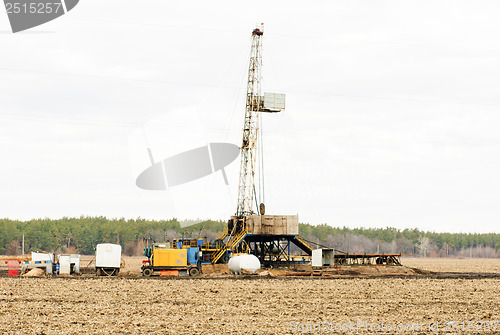 Image of installation workover in the position 