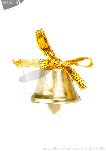 Image of Christmas bell  isolated  on  white  background